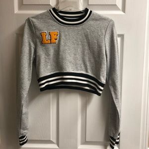 LF Tops - LF Varsity Cropped Long Sleeve LF Tops - LF Varsity Cropped Long Sleeve